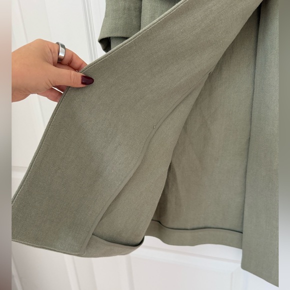 Zara Women's Sage Green Blazer Coat - Picture 8 of 14